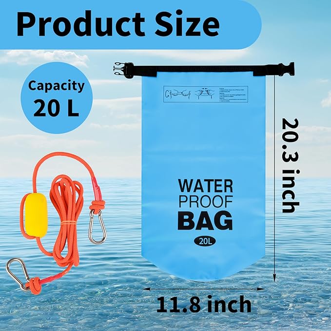 500D Sand Anchor for Small Boats, Power Watercrafts, 2 in 1 PWC Jet Ski Anchor Kit with Adjustable Buoy, Waterproof Dry Bag for Jet Ski, Kayak, Boat, Hiking Foldable Sandbags