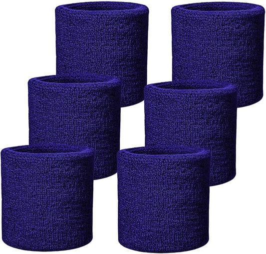 Wristbands Sweatbands for Men & Women, Breathable Tennis Wrist Bands Absorbent Sweat Band Multiuse Wristband for Basketball, Running, Gym, Working Out