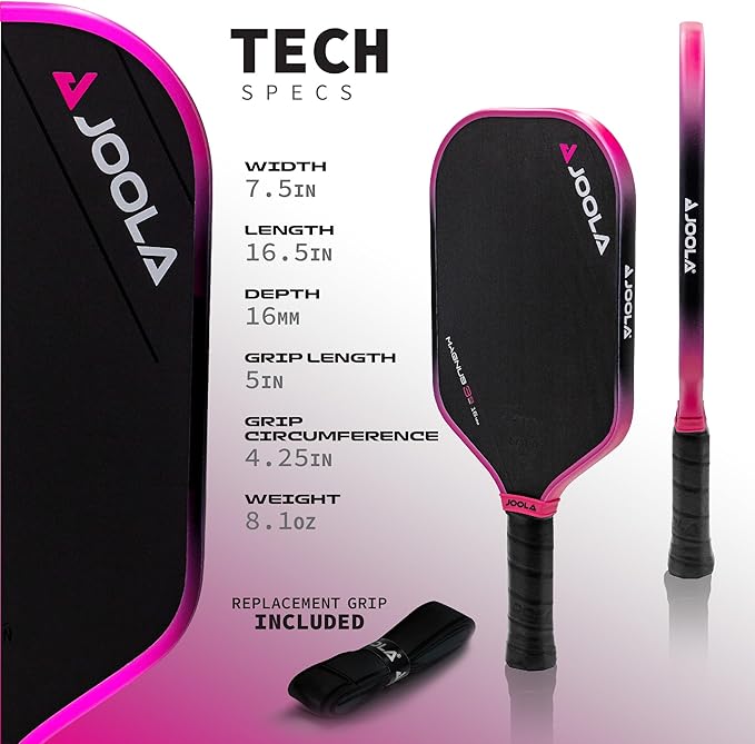 JOOLA 3S Pickleball Paddles – Raw Carbon Fiber Surface – Ben Johns Perseus, Hyperion, Scorpeus & Magnus Shapes – Elongated, Wide Body & Aero Curve Designs – 14mm/16mm Paddles – UPA-A Certified