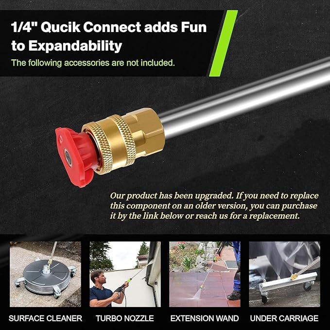 4800 PSI Pressure Cleaner- 4.0 GPM High Power Cleaner with 33FT Hose Reel, 4 Spray Tips and Soap Bottle for Car Washing, Fence Cleaning, Patio Maintenance（Upgraded）(Light Green)