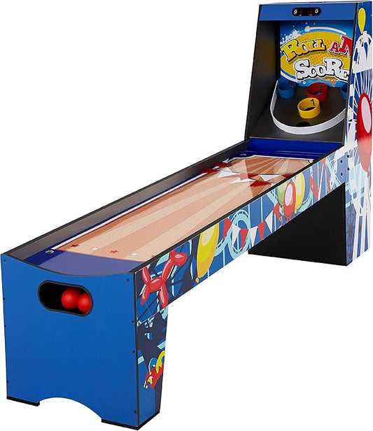 MD Sports Roll & Score Arcade Game, 87" Durable Electronic Scoring with Sound Effects and Game Balls, Perfect for Family Game Rooms