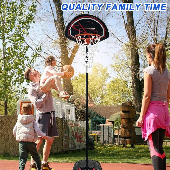 Basketball Hoop Outdoor Adjustable, Portable Basketball Hoop Goal System in Backyard/Driveway/Indoor