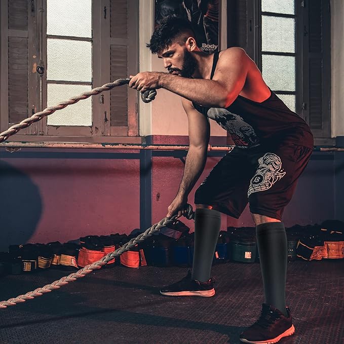 fenglaoda 8 Pairs Compression Socks for Men & Women 20-30 mmHg Knee High Nurse Pregnant Running Medical and Travel Athletic