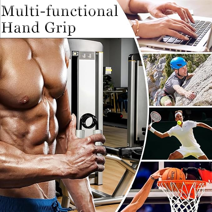 Grip Strength Trainer with Forearm Strengthener, Hand Grip Strengthener, Hand Extension Exerciser, Stress Relief Ball and Hand Grip Strengthener for Muscle Building and Injury Recover(5 PCS)