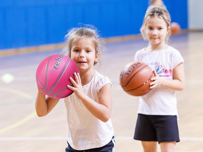 Premium Rubber/Leather Basketball - Kids & Youth, Size 3/4/5/6/7