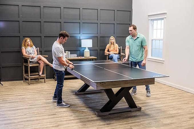 STIGA Premium Table Tennis Conversion Top - Ping Pong Pool Table Toppers with Net - Regulation Size - 2 Piece and 4 Piece Available