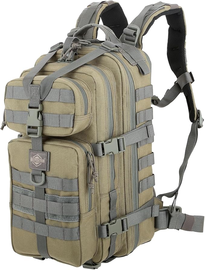 MAXPEDITION Falcon-II Backpack, 23L Tactical Backpack, Survival Pack, Bug Out Bag, MOLLE Go Bag for EDC, 0513