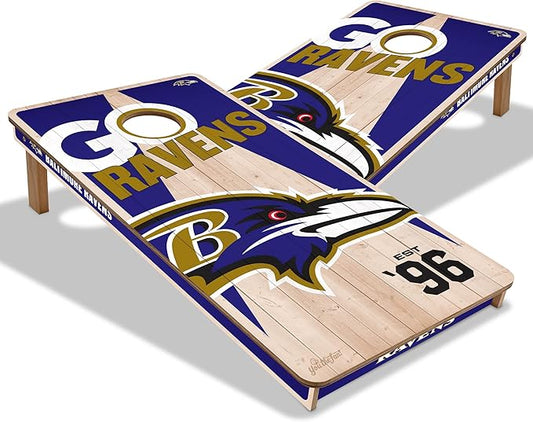 YouTheFan NFL 2’ x 4’ Professional Wood Cornhole Game