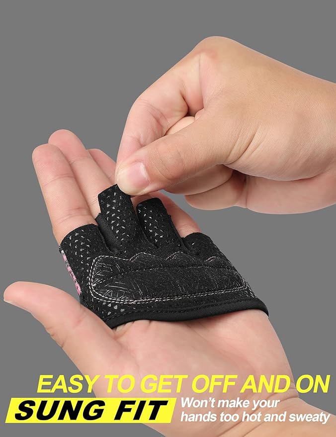 KUTOOK Weight Lifting Gloves for Women Gym Workout Gloves with Palm Protection & Extra Grip Breathable Exercise Gloves for Men Fitness
