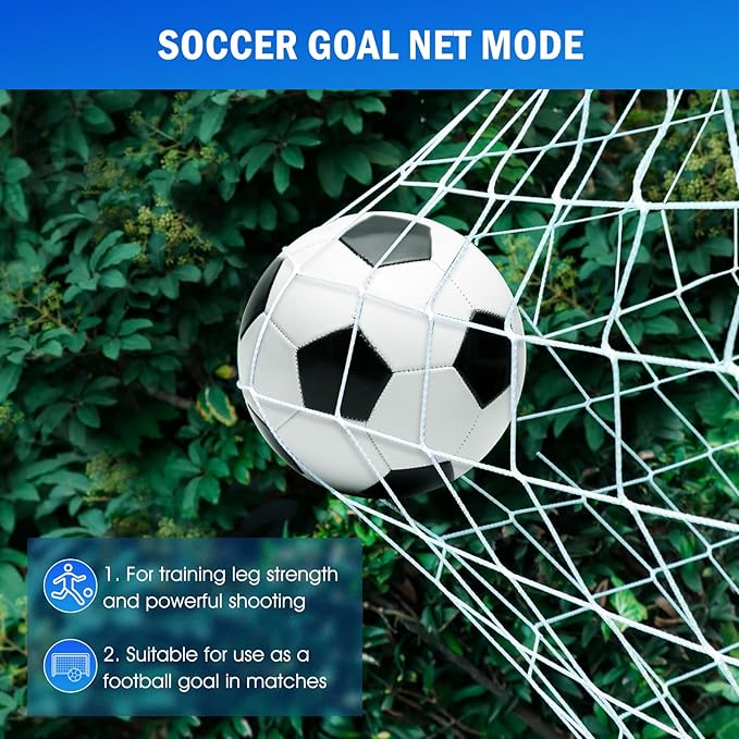 Dual-Mode Soccer Goal Net & Soccer Rebounder Net,Premium Durability for Intense Shooting Training,Quick-Switch Angle Soccer Training for Control,Passing Practice,Soccer Gifts for Kids Teen Adult