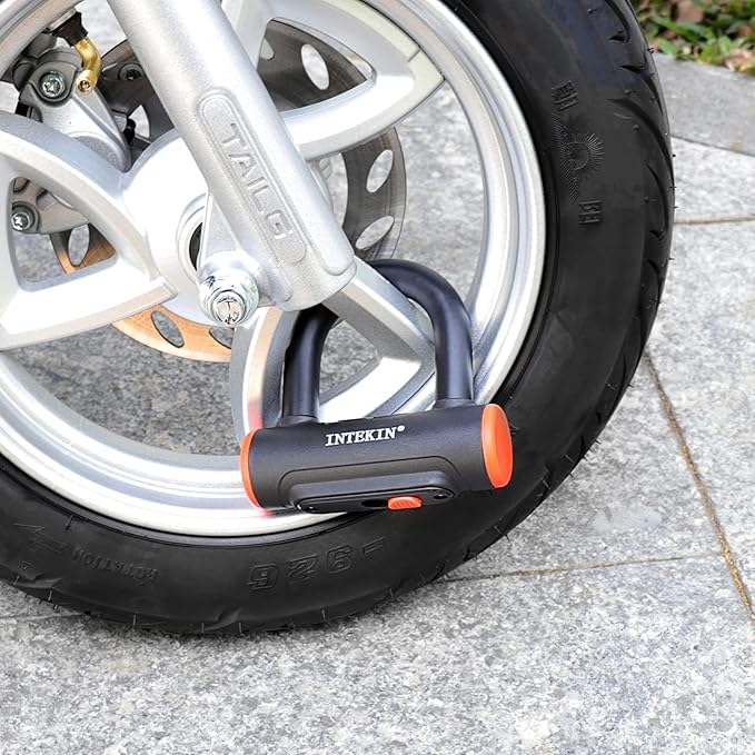 Bike U Lock Heavy Duty Bike Lock Bicycle Lock, 16mm U Lock and 3ft / 5ft / 6ft Length Security Cable with Sturdy Mounting Bracket for Bicycle, Motorcycle and More