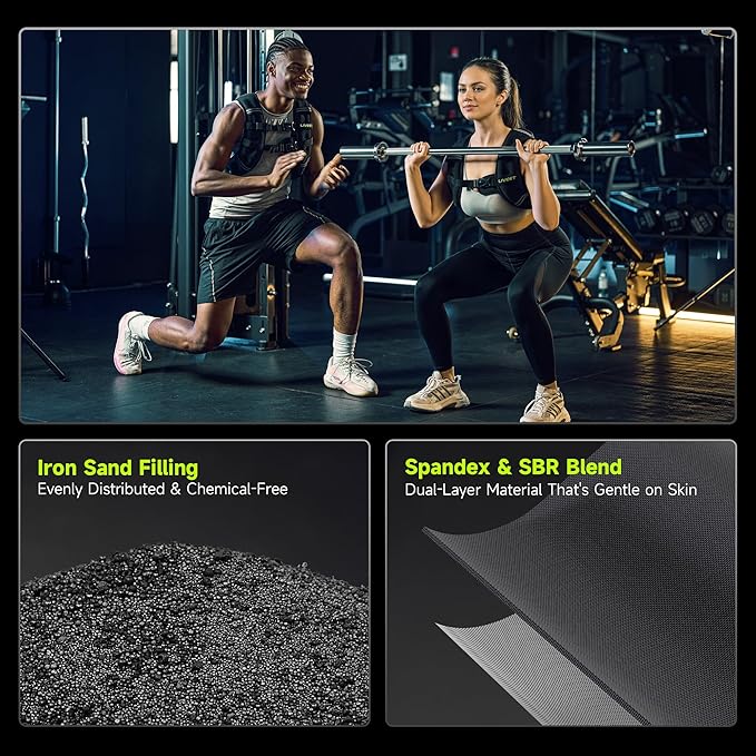 Weighted Vest Women with Pocket, 5 10 15 20 25 30 lbs Weighted Vest for Women Men, Weight Vest with Reflective Strips Adjustable Buckle Straps for Walking Running Strength Training Cardio Workout