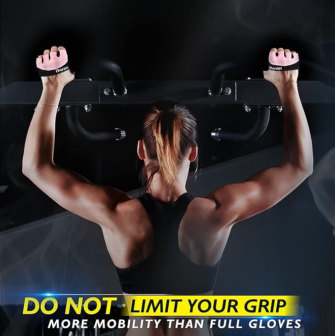 ihuan New Weight Lifting Gym Workout Gloves Men & Women, Great for Weightlifting, Exercise, Training, Fitness