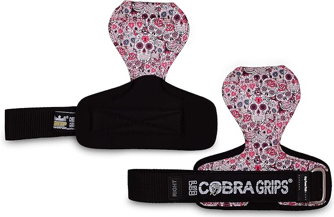 Cobra Grips PRO Weight Lifting Gloves Heavy Duty Straps Alternative Power Lifting Hooks for Deadlifts Adjustable Neoprene Padded Wrist Support Bodybuilding