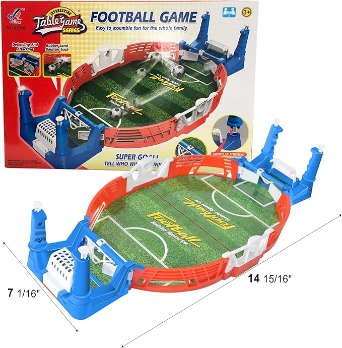 Mini Foosball Games, Tabletop Football Soccer Pinball for Indoor Game Room, Table Top Foosball Desktop Sport Board Game for Adults Kids Family Game Night Fun