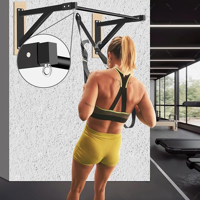 Wall Mounted Pull Up Bar, Heavy Duty Chin Up Bar - Upgrade 1110 lbs Weight Capacity, Multi-Grip Pull Ups, Strength Training Pull-Up Bars for Home Garage Gym Versatile Workouts