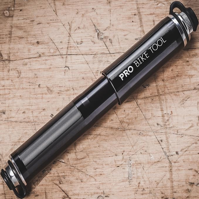 Pro Bike Tool Mini Bike Pump - Compact and Portable Bicycle Tire Pump for Fast Inflation - Compatible with Presta and Schrader Valves - Lightweight and Durable Design - Essential Bicycle Accessories