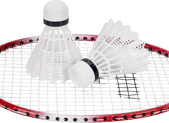 Franklin Sports Badminton Racket + Birdie Set - Replacement Badminton Equipment for Kids + Adults - 2 Player - 4 Player Badminton Racket Sets
