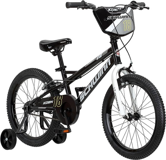 Schwinn Elm and Koen Bike or Balance Bike, 12-20 Inch Bike for Kids Ages 2-13, Black, Blue, Red, Teal, Pink or Purple, SmartStart Ergonomic Design, Adjustable Seat Grows with Child, Training Bicycle