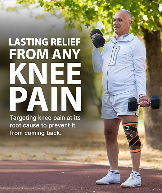 Knee Compression Sleeve - Knee Braces for Knee Pain Women, Knee Sleeve, Knee Compression Sleeve Women, Knee Support Men, Rodilleras, Compression Knee Sleeves Men