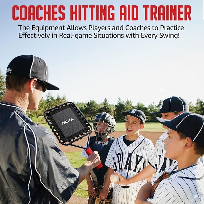 Baseball Racket for Fly Balls, 19-Ounce Fungo Racket Baseball/Softball Training, Scientific Weighted Bat with Ergonomic for Parents & Coaches, Designed to Hitting Ground Balls, Pop Flies & Line Drives