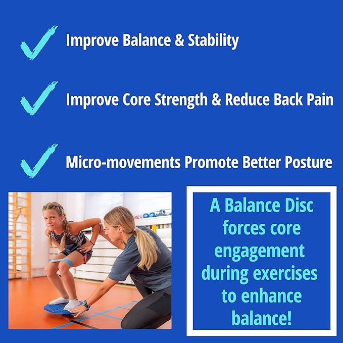 Critical Bench Inflatable Balance Disc Wobble Cushion – Core Stability, Balance Training, Posture Support & Fitness Exercise Seat – Ideal for Fitness Routines and Posture Correction.