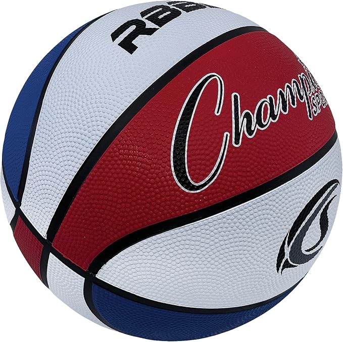 Champion Sports Rubber Basketballs – Heavy Duty Pro-Style, Indoor/Outdoor Use, Premium Basketball Equipment for Physical Education, Various Sizes & Colors (Size 3, 5, 6, 7)