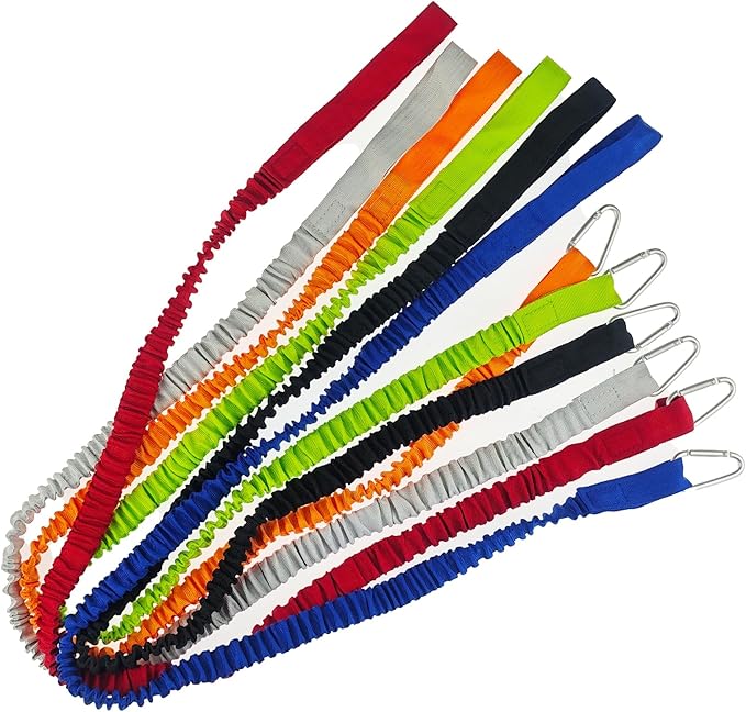 Kayak Paddle Leash Kayak Rod Leash Stretchable Coiled Lanyard Leash for Kayak and Paddles, Fishing Poles Rods