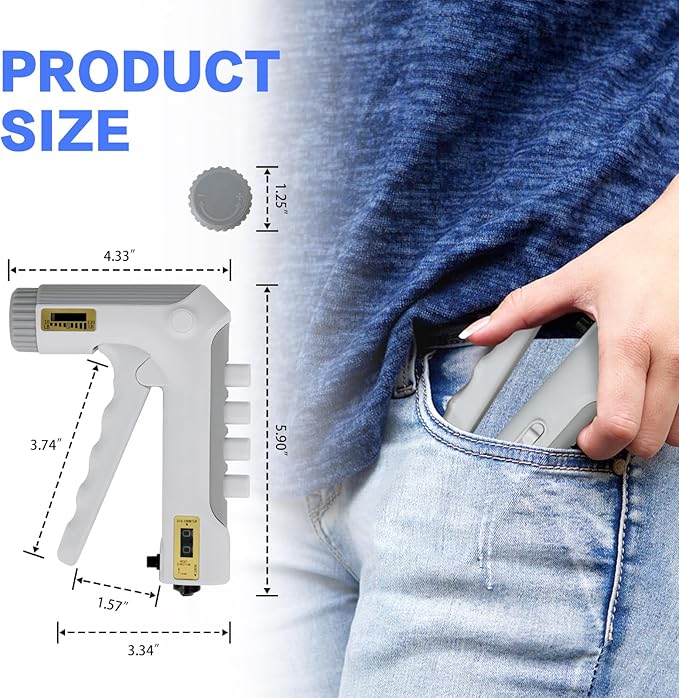 HXD-ERGO Grip Strength Trainer with Finger Exerciser, Adjustable Resistance Hand Gripper, Hand Exerciser with Counting for Muscle Building(10-130 LBS)