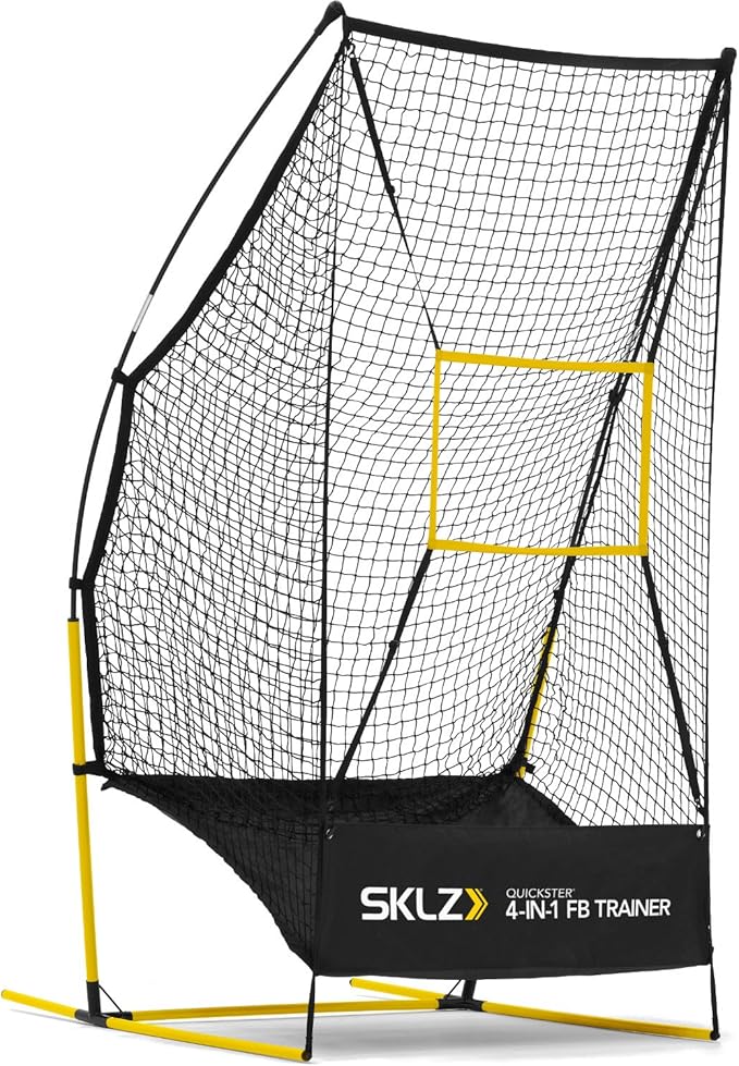 SKLZ Quickster Football Net: Portable, Durable Training Goal for Football Practice – Easy Setup, Stable Design, Ideal for Improving Passing and Kicking Accuracy and Skill Development