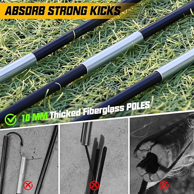 Soccer Goals, Soccer Net for Backyard, 2 Pack 4' x 3' Soccer Goal Training Equipment, Portable Soccer Nets with Soccer Ball and Ball Pump,Goal Net for Sports Training