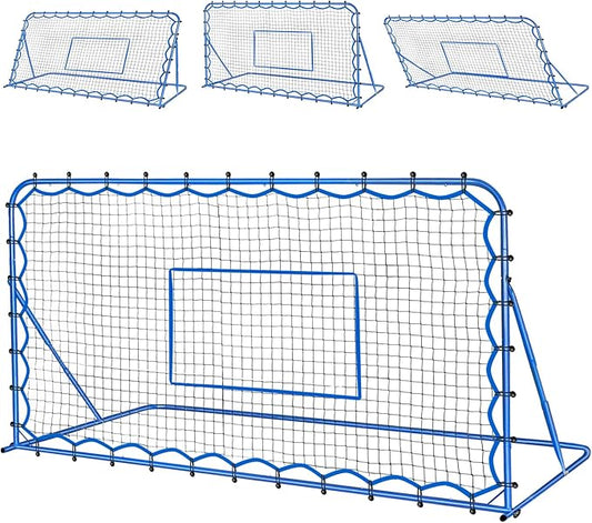 Soccer Rebounder Net, Quick-Switch Angle Soccer Training for Control, Passing Practice, Easy Setup Rebounder Gifts Aids & Equipment for Kids,Teens & Adults