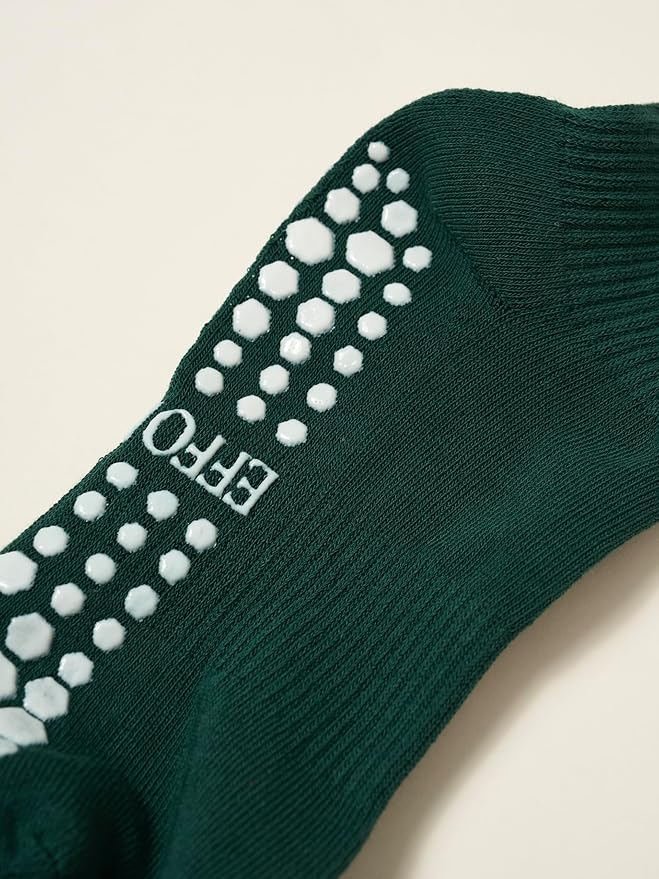 Crew Half Calf Grip Socks, Cutest Fruits Pilates Socks, Ruffle socks, Non-Slip, Barre Yoga Fitness