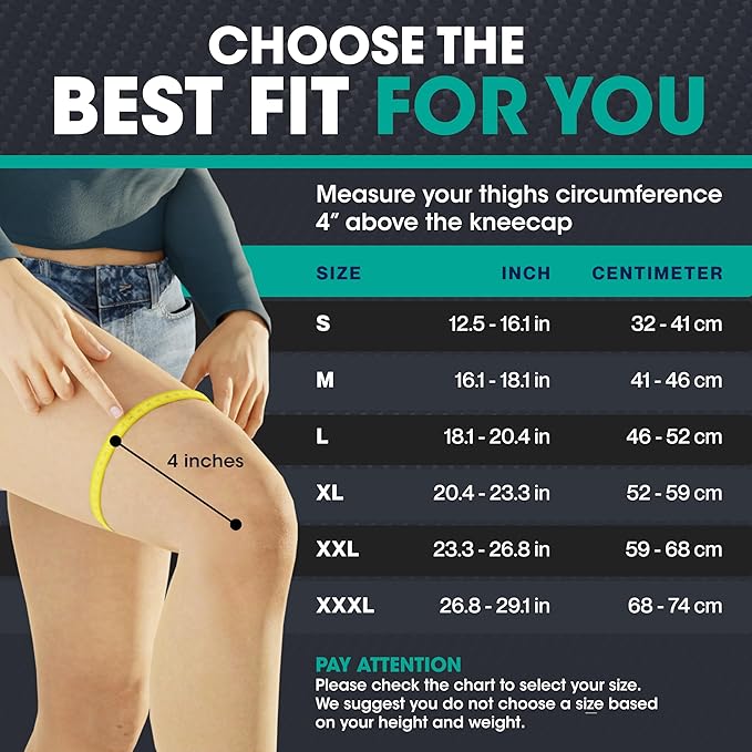 Modvel Compression Knee Brace for Women & Men, 2-Pack Knee Brace for Running Knee Pain, Knee Support Compression Sleeve, Workout Sports Knee Braces for Meniscus Tear, ACL & Arthritis Pain Relief