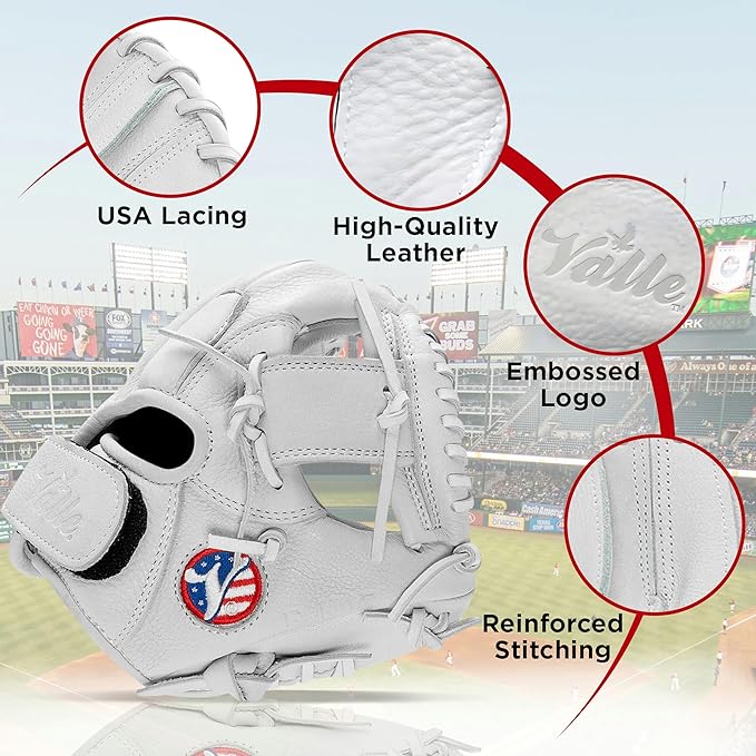 Eagle K47 4-Finger Infielders Training Glove for Baseball and Softball - Soft Leather & Elite Fielding Equipment for Practice & Drills - Right or Left Hand Throw