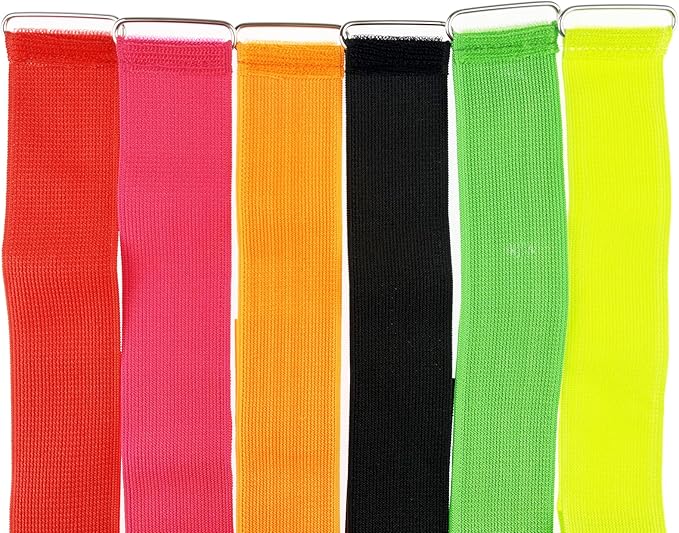 12 Pack 3 Legged Race Bands Colorful Firm Elastic Tie Rope for Outdoor Fun (12)