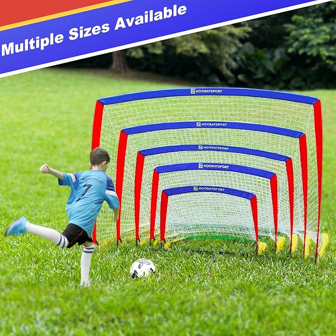 Soccer Goal, Portable Soccer Goals for Backyard, Pop Up Soccer Goal, Soccer Net for Indoor or Outdoor Practice and Training