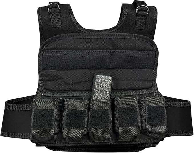 Adjustable Weighted Vest 44 Lb, Weight Vest for Men,Adjustable Wearable Weights with Iron Weights for Home Workouts and Strength Training