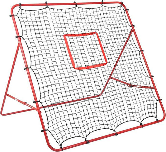 Soccer Rebounder Net - Portable Bounce Back Trainer for Soccer, Baseball, Softball & Lacrosse | Adjustable Practice Target Pitchback Net for Backyard Training Equipment Gift for Kids & Adults