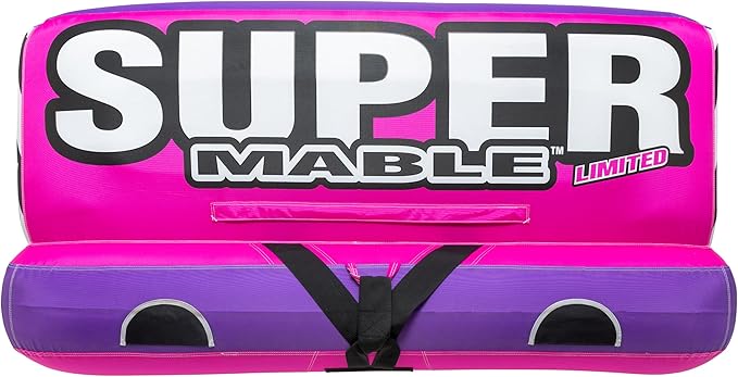 Airhead Mable Inflatable Towable Tube, 1-4 Rider Models, Dual Tow Points, Full Nylon Cover, EVA Foam Pads, Patented Speed Valve, Boat Tubes and Towables