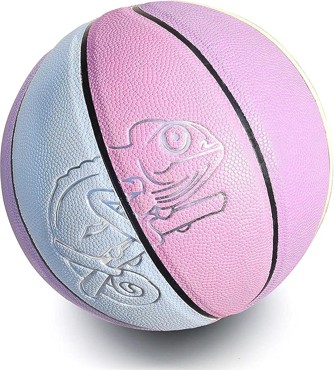 Premium Rubber/Leather Basketball - Kids & Youth, Size 3/4/5/6/7