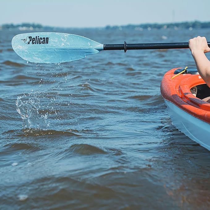 Pelican - Poseidon Paddle - Aluminum Shaft with Reinforced Fiberglass Blades - Lightweight, Adjustable Kayaks Paddles - Perfect for Kayaking Boating