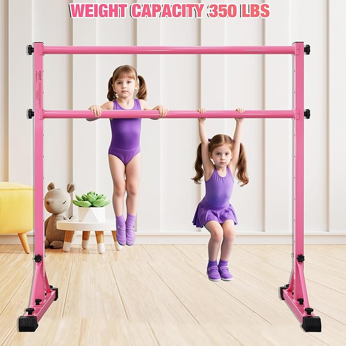 Adjustable Ballet Barre,Portable Dance bar,Fitness Equipment for Dance & Balance Excercise,Super Sturdy for Balance Workout,Weight Limit 250 LBS