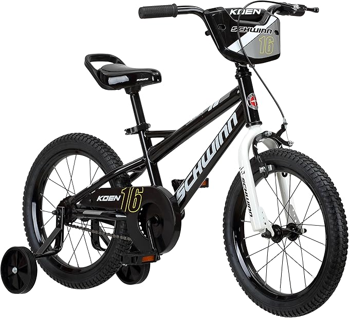Schwinn Elm and Koen Bike or Balance Bike, 12-20 Inch Bike for Kids Ages 2-13, Black, Blue, Red, Teal, Pink or Purple, SmartStart Ergonomic Design, Adjustable Seat Grows with Child, Training Bicycle