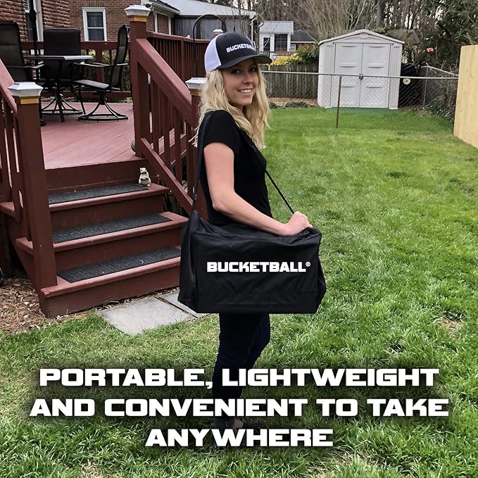 BucketBall | Original, Largest & Most Durable Brand | Supports USA Jobs | Ultimate Outdoor & Tailgate Game | Perfect for Beach, Pool, Lawn, Yard, Camping