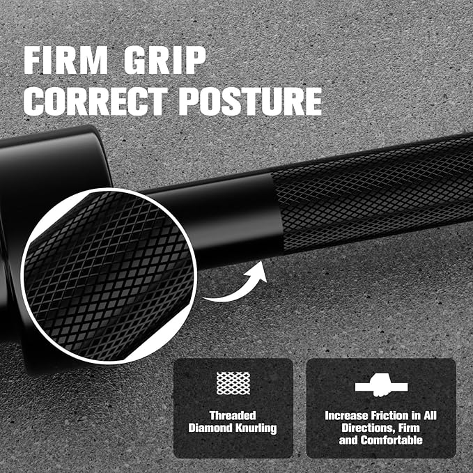 RitFit Barbell Weight Set - 4/6FT Olympic Barbell with Weight Plates (55-275LB Total) - Weightlifting Equipment for Squats, Curls, Deadlifts, Presses, Hip Thrusts