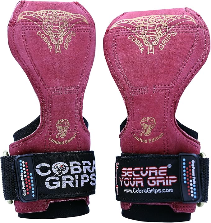 Cobra Grips PRO Weight Lifting Gloves Heavy Duty Straps Alternative Power Lifting Hooks for Deadlifts Adjustable Neoprene Padded Wrist Support Bodybuilding