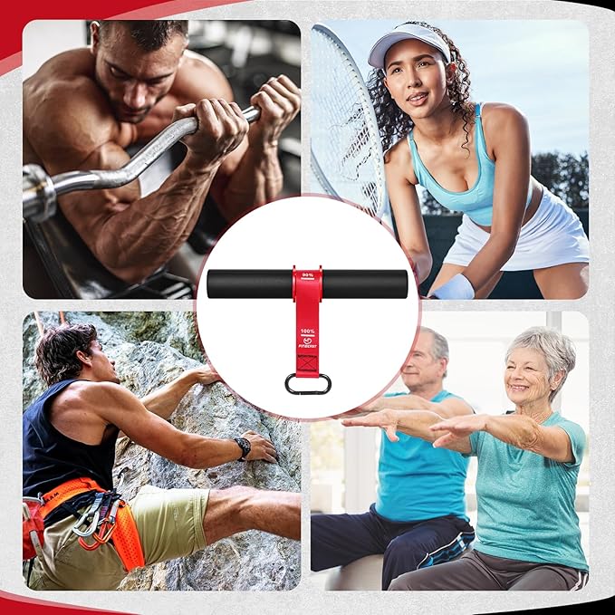 FitBeast Forearm Strengthener & Wrist Roller - Forearm Strength Trainer with Thickened Anti-Slip Grip Handles&Adjustable Strap, Perfect for Forearm Exercising, Boosting Grip Strength, Muscle Building