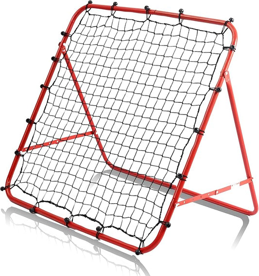 Soccer Rebounder Net - Portable Bounce Back Trainer for Soccer, Baseball, Softball & Lacrosse | Adjustable Practice Target Pitchback Net for Backyard Training Equipment Gift for Kids & Adults