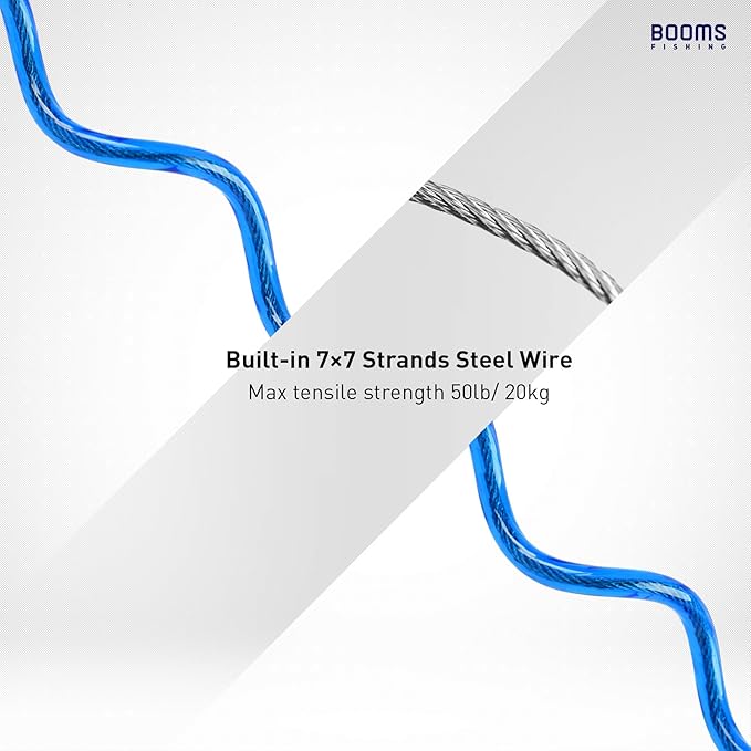 Booms Fishing T02 Fishing Pole Tether, Kayak Paddle Leash, Paddle Board Fishing Accessories, Heavy Duty Fishing Lanyard for Fishing Tools/Rods/Paddles